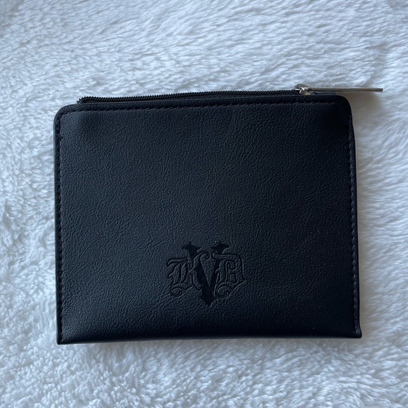 Kat Von D small black faux-leather zipped pouch - Picture 2 of 8